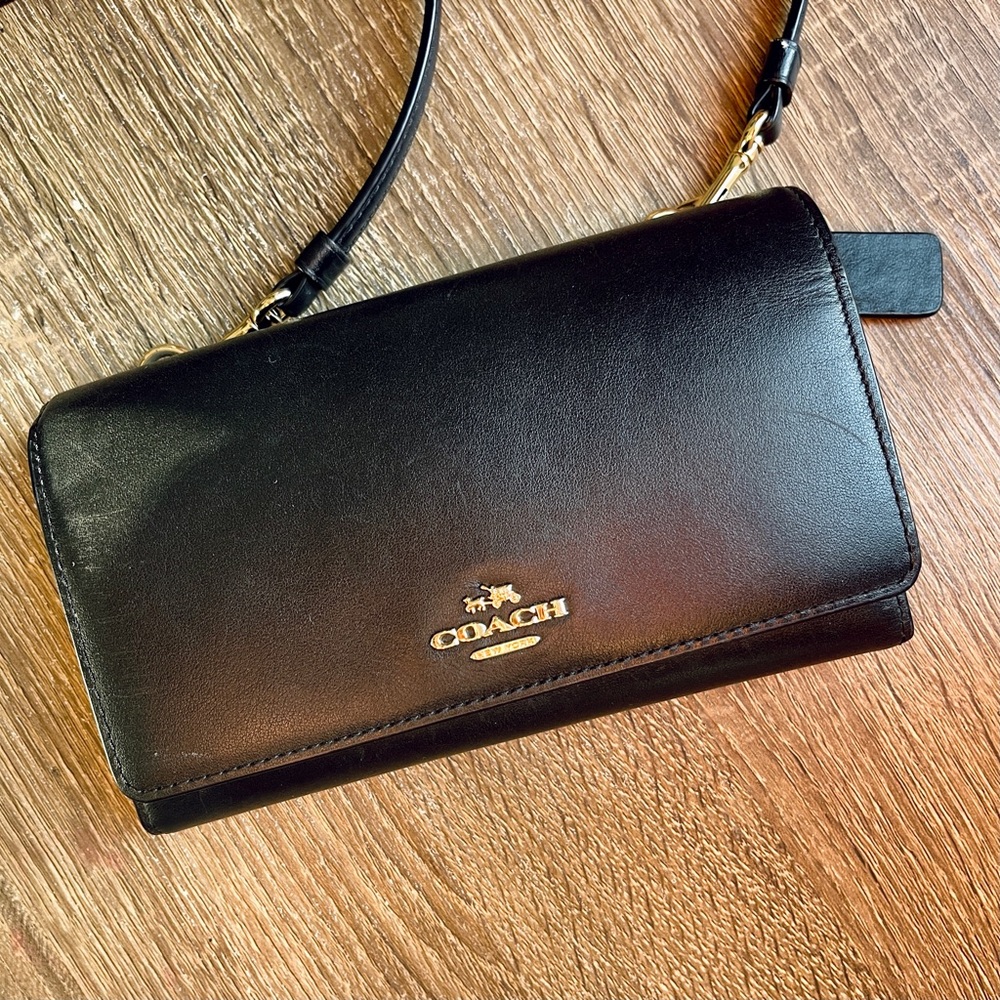 Coach trifold crossbody